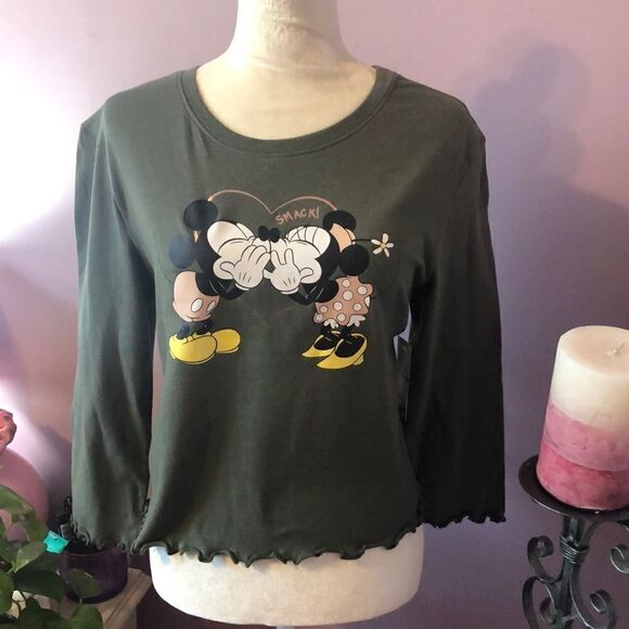 Disney Mickey & Minnie Crop t - Picture 1 of 3